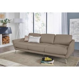 W.SCHILLIG Big-Sofa softy, mit dekorativer Heftung im Sitz, Füße Chrom glänzend