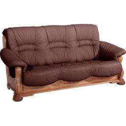 Max Winzer® Polstergarnitur Texas, mit dekorativem Holzgestell, 2-tlg.