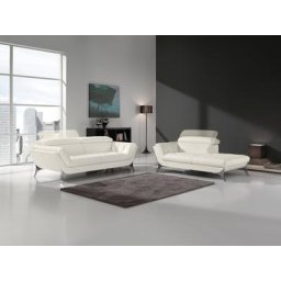 Egoitaliano Polstergarnitur Sueli, (Set), bestehend aus Sofa und Recamiere, Kopfteilverstellung, Bezug Leder