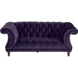 Max Winzer® Chesterfield-Sofa Isabelle, Knopfheftung & gedrechselten Füßen in Buche Nussbaum, Breite 200 cm