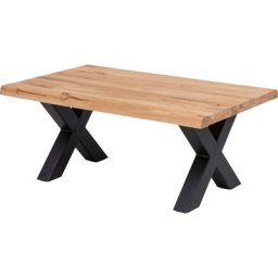 Home affaire Couchtisch Tristan, aus Massivholz Eiche mit Baumkante