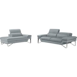 Egoitaliano Polstergarnitur Princess, Set aus 2,5 Sitzer und Ottomane, Kopfstützen manuell verstellbar