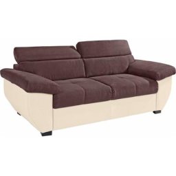 COTTA Polstergarnitur, (Set), Set: bestehend aus 2,5-Sitzer Sofa und Hocker, 2,5-Sitzer