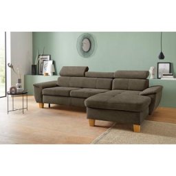 exxpo - sofa fashion Ecksofa, Kopfteilverstellung, wahlweise mit Bettfunktion und Bettkasten
