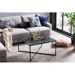 SalesFever Couchtisch, Tischplatte in Marmoroptik