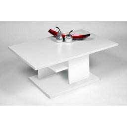 PRO Line Couchtisch, aus Holz, mit Ablageboden, Bodenplatte, rechteckig