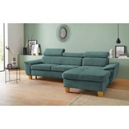 exxpo - sofa fashion Ecksofa, Kopfteilverstellung, wahlweise mit Bettfunktion und Bettkasten