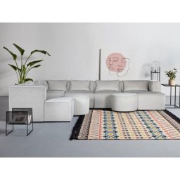 GALA Ecksofa Rue Ginoux, 8 Teile, zusammengesetzt aus Modulen, in vielen Bezugsqualitäten und Farben