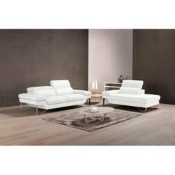 Egoitaliano Polstergarnitur Princess, Set aus 2,5 Sitzer und Ottomane, Kopfstützen manuell verstellbar