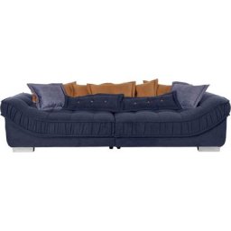 Leonique Big-Sofa Diwan, Breite 300 cm, lose Zier- und Rückenkissen
