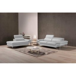 Egoitaliano Polstergarnitur Princess, Set aus 2,5 Sitzer und Ottomane, Kopfstützen manuell verstellbar