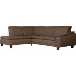 Max Winzer® Ecksofa Alessio, mit abgerundeter Rückenlehne, Ottomane wahlweise links oder rechts