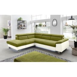 COTTA Polstergarnitur Komaris, (Set), Set: bestehend aus Ecksofa und Hocker, Kopfteilverstellung