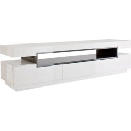 MCA furniture Lowboard Laura, weiß Hochglanz mit 3 Schubladen