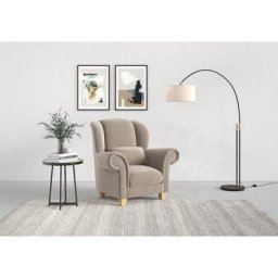 Home affaire Ohrensessel Queenie Ohrenseesel (1-St), mit softem, weichem Sitzkomfort und zeitlosem Design
