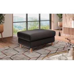 Home affaire Polsterhocker, Holzfuesse mit Metallteller
