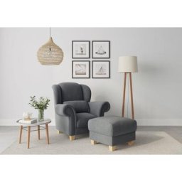 Home affaire Ohrensessel Queenie Ohrenseesel (1-St), mit softem, weichem Sitzkomfort und zeitlosem Design