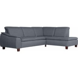 Max Winzer® Ecksofa Alessio, mit abgerundeter Rückenlehne, Ottomane wahlweise links oder rechts
