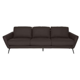 W.SCHILLIG Big-Sofa softy, mit dekorativer Heftung im Sitz, Füße schwarz pulverbeschichtet