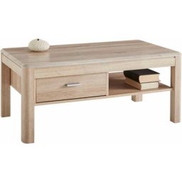 PRO Line Couchtisch, aus Holz, Gestell mit Schublade, Ablageboden, rechteckig