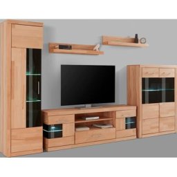 Woltra Wohnwand Ribe, (Set, 5-St), teilmassives Holz