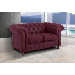 Home affaire 2-Sitzer Chesterfield, mit Knopfheftung, auch in Leder