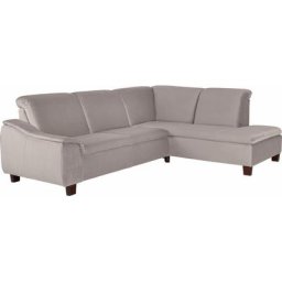 Max Winzer® Ecksofa Alessio, mit abgerundeter Rückenlehne, Ottomane wahlweise links oder rechts