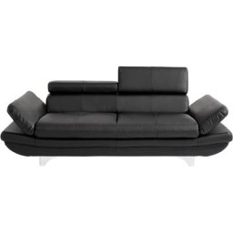 COTTA Polstergarnitur, (Set), Set: bestehend aus 3-Sitzer und Hocker, Inklusive Rückenverstellung
