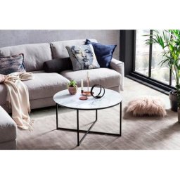 SalesFever Couchtisch, Tischplatte in Marmoroptik