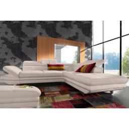 COTTA Polstergarnitur, (Set), Set: Ecksofa, Hocker, Kopfteilverstellung, wahlweise mit Bettfunktion