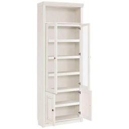 Home affaire Bücherregal Soeren, massiver Kiefer, in 2 Höhen, Tiefe 29 cm, Türen mit Klarglas Einsatz