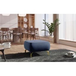 sit&more Polsterhocker Orient 1, goldfarbene Metallfüße