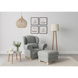 Home affaire Ohrensessel Queenie Ohrenseesel (1-St), mit softem, weichem Sitzkomfort und zeitlosem Design