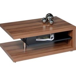PRO Line Couchtisch, aus Holz,mit Ablageboden, mit Rollen, rechteckig