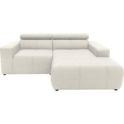 DOMO collection Ecksofa Brandon, Mit Kopfteilverstellung, auch in Leder