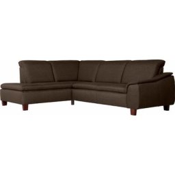 Max Winzer® Ecksofa Alessio, mit abgerundeter Rückenlehne, Ottomane wahlweise links oder rechts