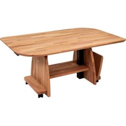 Vierhaus Couchtisch, Couchtisch, Platte kernbuche, höhenverstellbar durch Ilse Liftmechanik