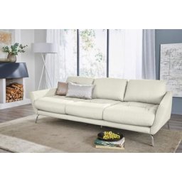 W.SCHILLIG Big-Sofa softy, mit dekorativer Heftung im Sitz, Füße Chrom glänzend