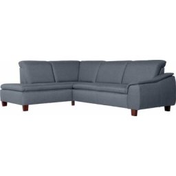 Max Winzer® Ecksofa Alessio, mit abgerundeter Rückenlehne, Ottomane wahlweise links oder rechts