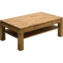 MCA furniture Couchtisch, Couchtisch Massivholz mit Schublade