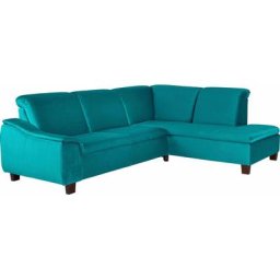 Max Winzer® Ecksofa Alessio, mit abgerundeter Rückenlehne, Ottomane wahlweise links oder rechts