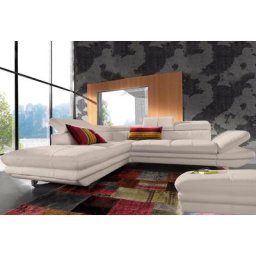COTTA Polstergarnitur, (Set), Set: Ecksofa, Hocker, Kopfteilverstellung, wahlweise mit Bettfunktion