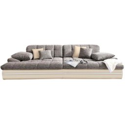 Mr. Couch Big-Sofa Biarritz, wahlweise mit Kaltschaum (140kg Belastung/Sitz) und RGB-Beleuchtung