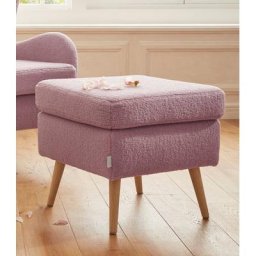 Guido Maria Kretschmer Home&Living Hocker Salla, Bezug auch in Luxus-Microfaser in Teddyfelloptik