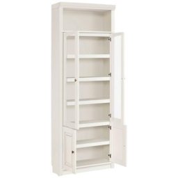 Home affaire Bücherregal Soeren, massiver Kiefer, in 2 Höhen, Tiefe 29 cm, Türen mit Klarglas Einsatz