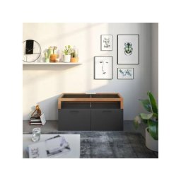 GALLERY M branded by Musterring Lowboard Arrive 73151, Breite 120,3 cm, mit 2 Auszügen und 2 offenen Fächern, Höhe 60.9 cm