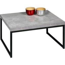 PRO Line Couchtisch Genova, Gestell aus Metall lackiert, Kufengestell, Holzplatte, rechteckig