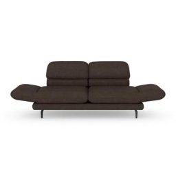 DOMO collection 2-Sitzer Padova, Armteilverstellung, wahlweise auch Rückenverstellung und Drehfunktion