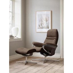 Stressless® Relaxsessel Sunrise, mit Cross Base, Größe S, M & L, Holzakzent Wenge