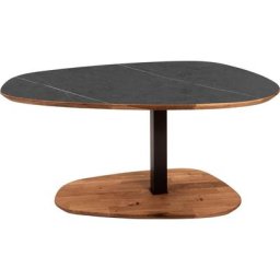 Vierhaus Couchtisch, Couchtisch, Platte HPL Auflage Marmara Nero, höhenverstellbar